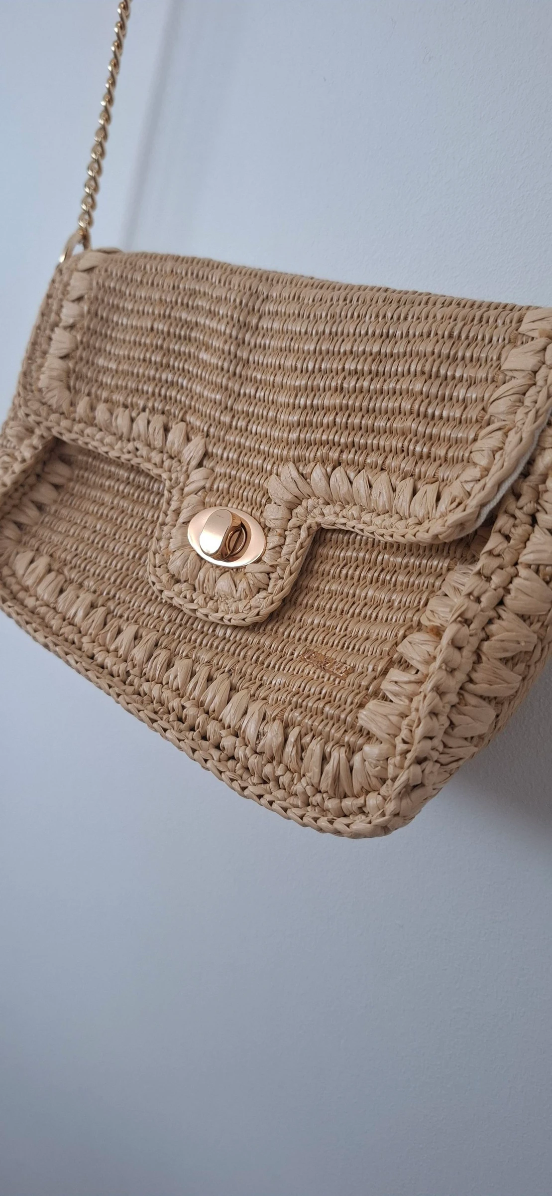 🤎 Sac à main bandoulière effet paille / jute – bohème chic – neuf – photo 9